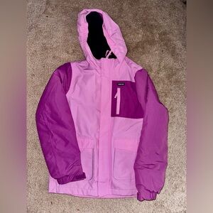 Lands' End Kids Two-Tone Lined Ski/Winter Coat - Like New
